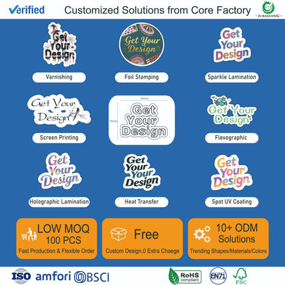 130 Pcs 3D Funky Stickers