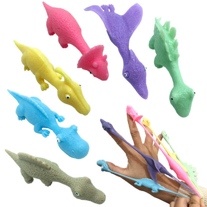 🦖 Stretchy Catapult Dinosaur Toy