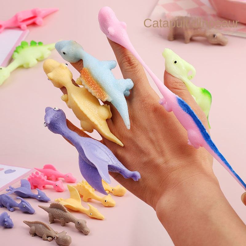 🦖 Stretchy Catapult Dinosaur Toy