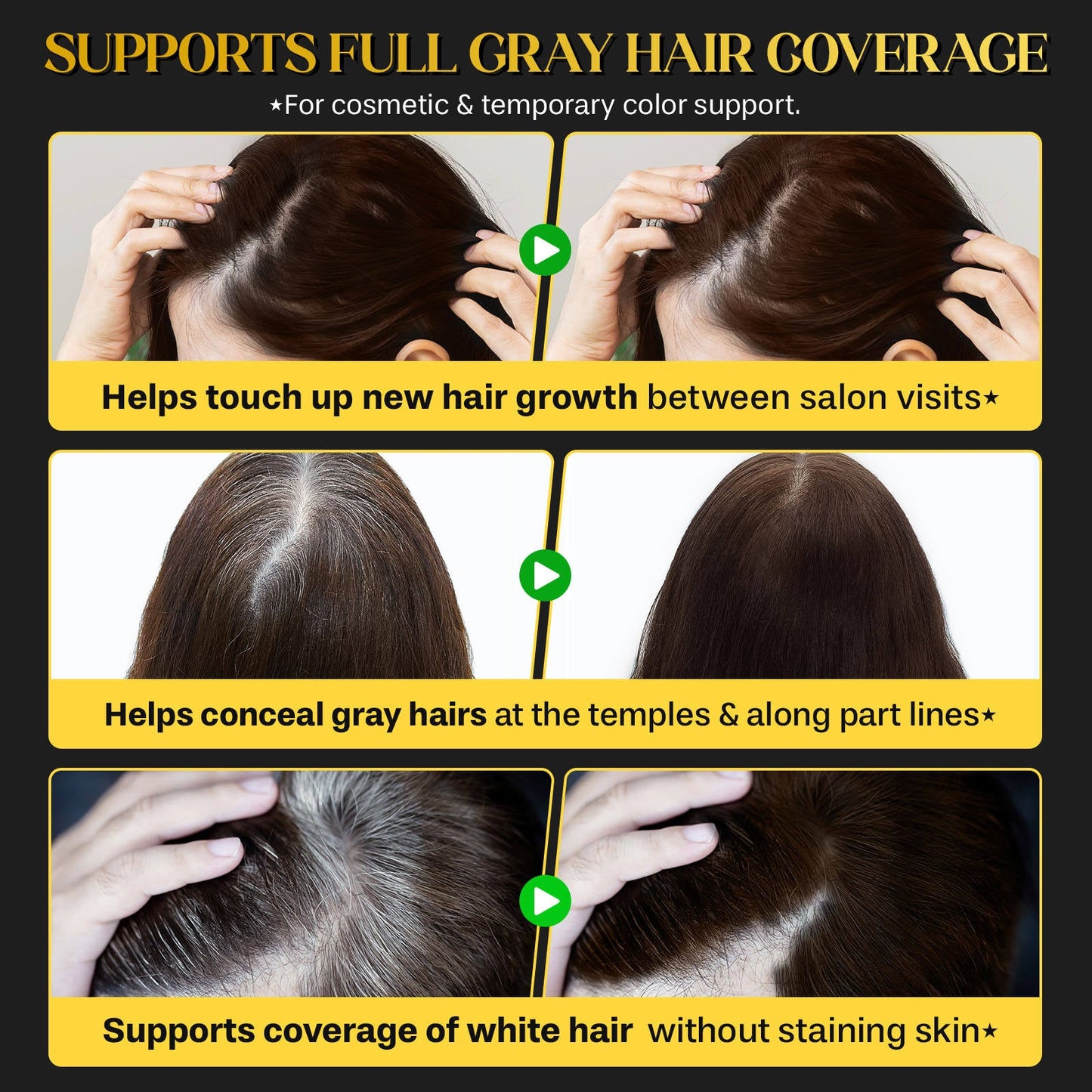 Water And Sweat Proof Hair Comb Dye