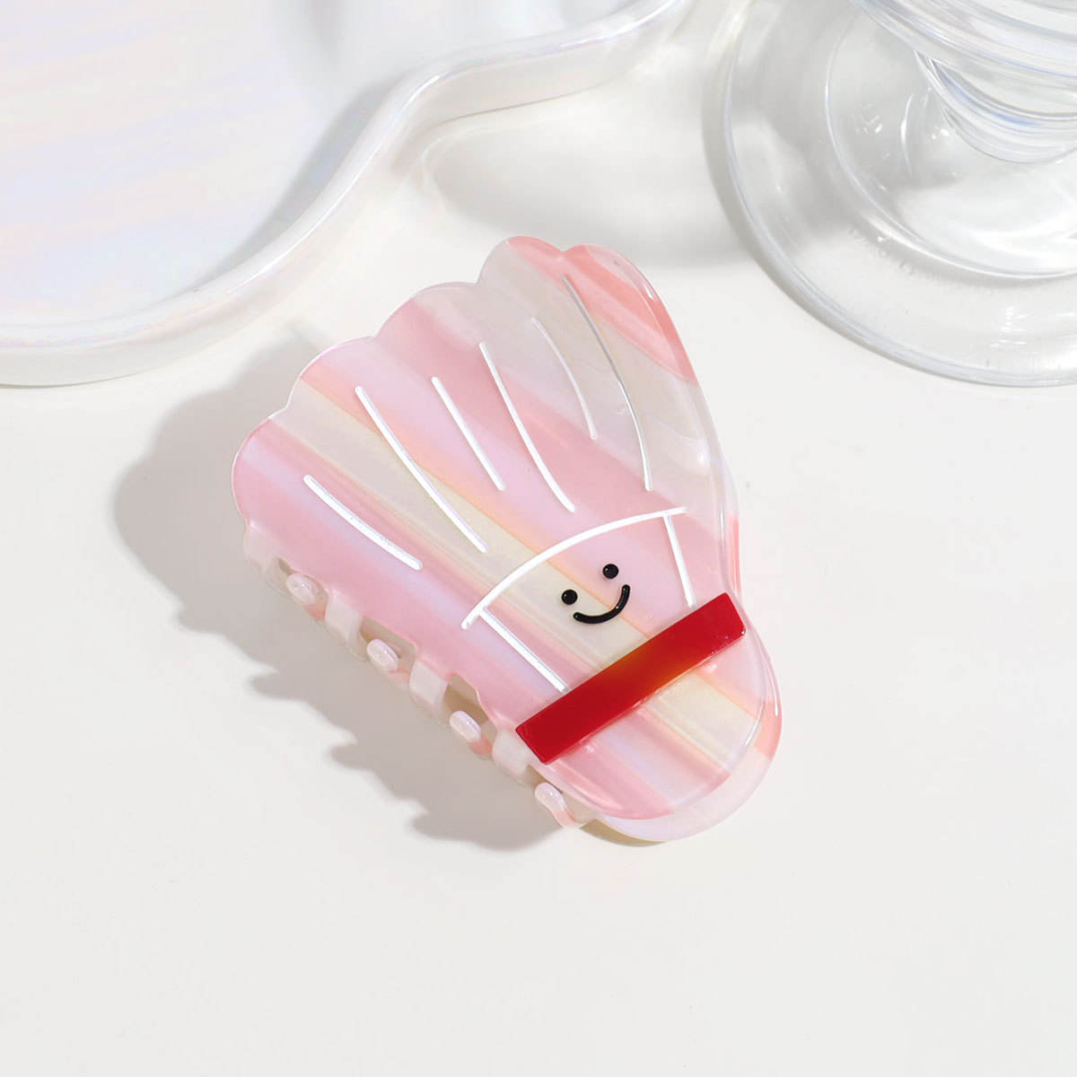 Personalized White Badminton Hairpin 🎀🏸✨