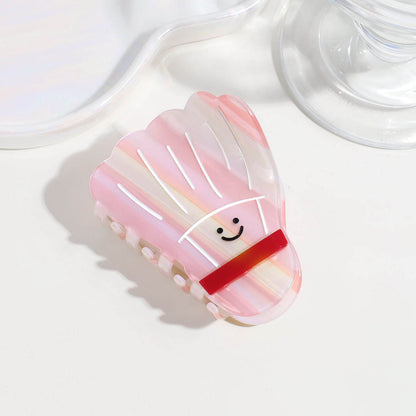 Personalized White Badminton Hairpin 🎀🏸✨