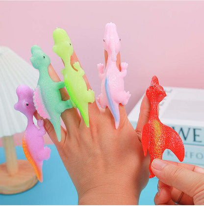 🦖 Stretchy Catapult Dinosaur Toy