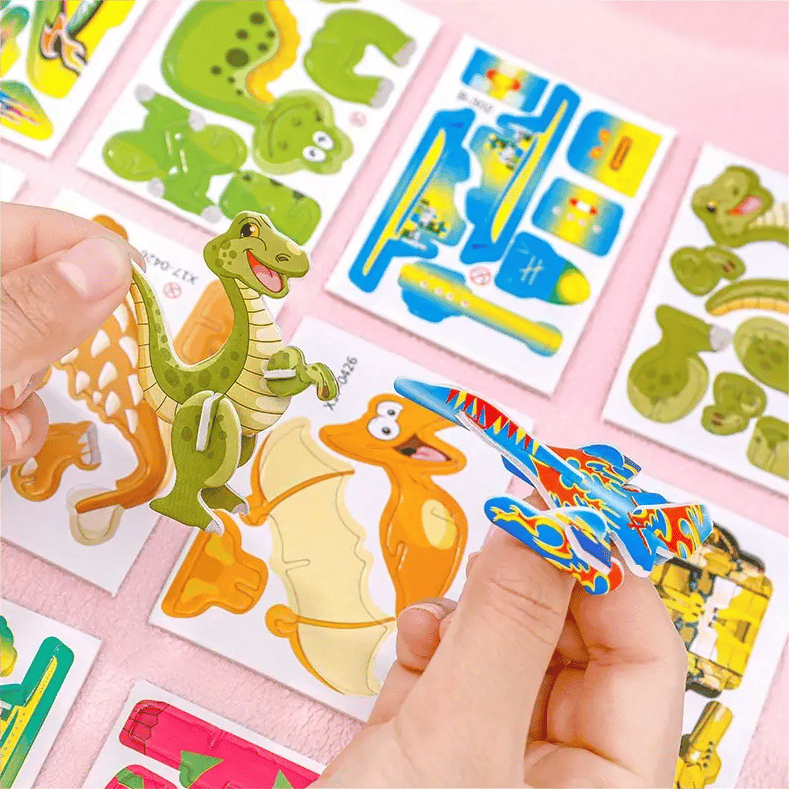Re Useable Educational 3D Cartoon Puzzle
