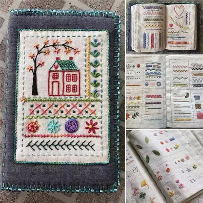 📖✨ Handmade Embroidery Stitch Book ✨📖