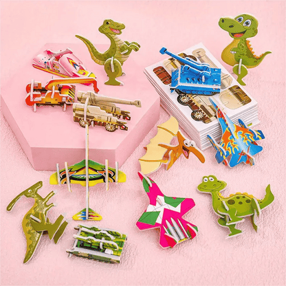 Re Useable Educational 3D Cartoon Puzzle